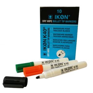 Dry Markers UP Dry Wipe Marker Bullet Tip Assorted (10)