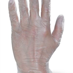 Beeswift Vinyl Examination Gloves Clear L (Box of 1000)