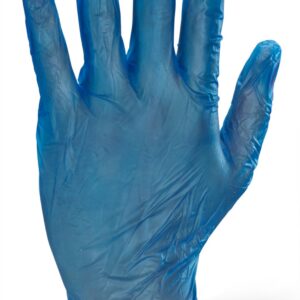 Beeswift Vinyl Examination Gloves Blue Small (Box of 1000)