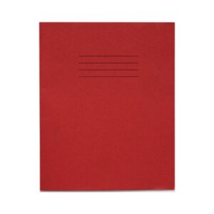 RHINO 8 x 6.5 Exercise Book 32 Page, Red, F12 (Pack of 10)